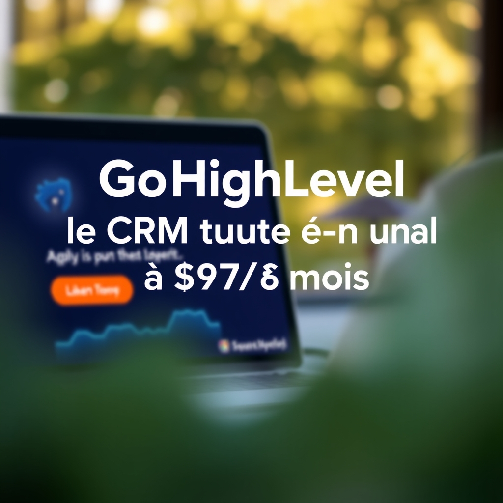 GoHighLevel : le CRM tout-en-un à 97 $/mois (prix, API, avis) — high level